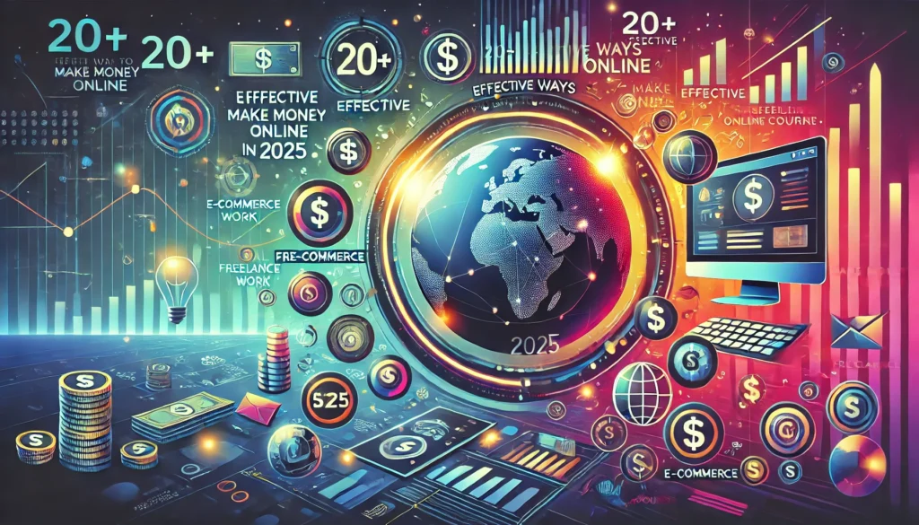 2025年にオンラインでお金を稼ぐ20+の効果的な方法
