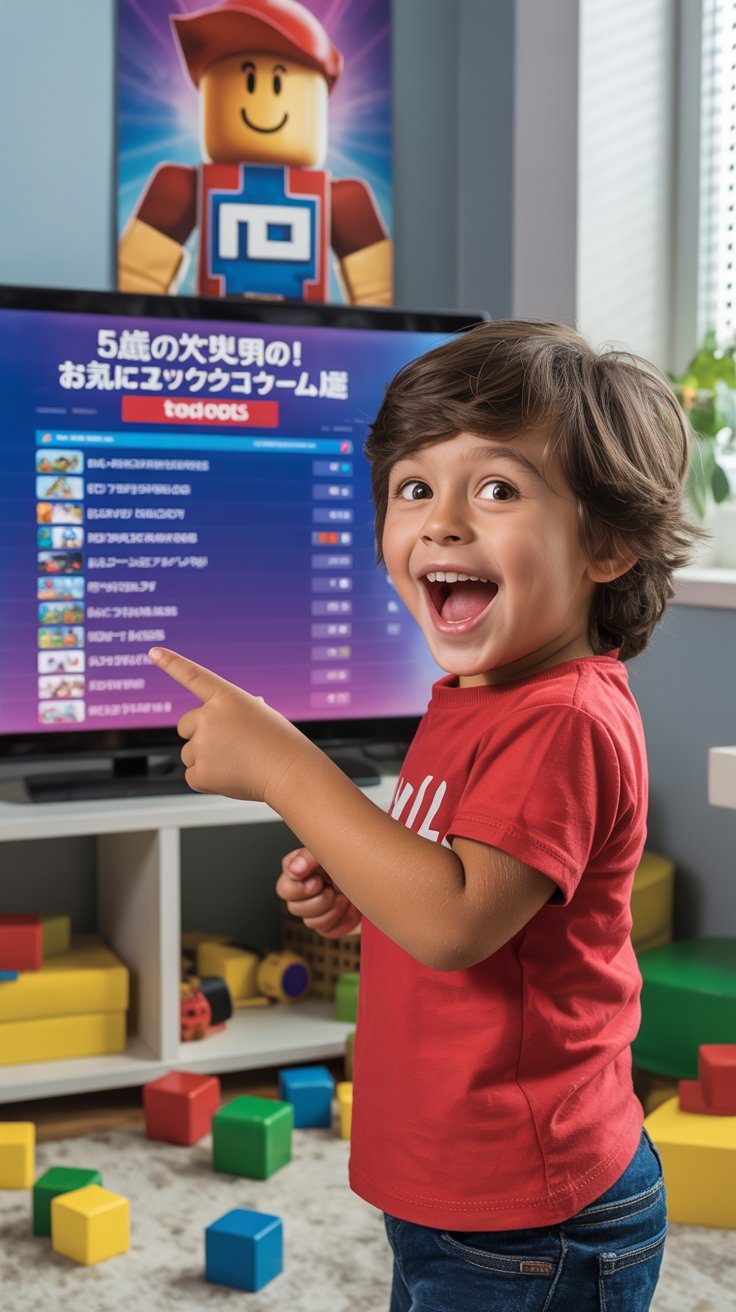 5歳の次男が選ぶ！お気に入りのロブロックスゲーム勝手にランキングTOP5