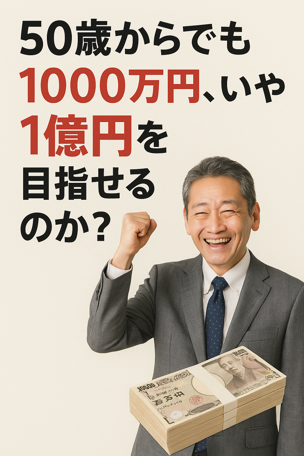 💰50歳からでも1000万円、いや1億円を目指せるのか？